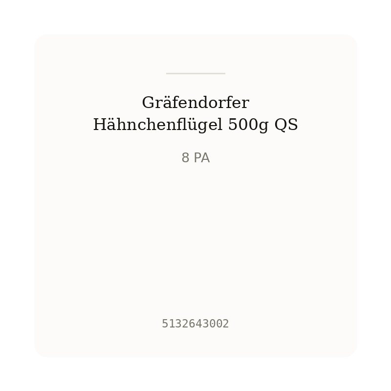 Gräfendorfer Hähnchenflügel 500g QS