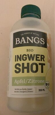 Bio Bangs Ingwer Shot mit Apfel&Zitrone 0,3l DPG