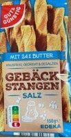 GUT&GÜNSTIG Gebäckstangen Salz 150g