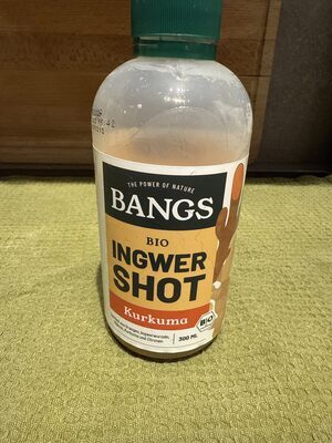 Bio Bangs Ingwer Shot mit Kurkuma 0,3l DPG