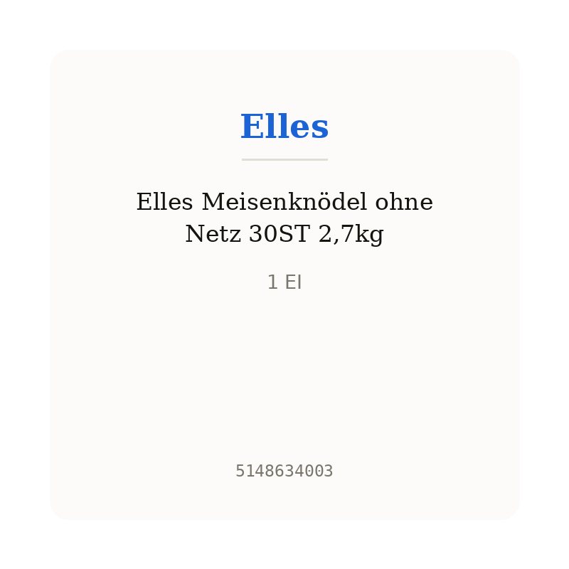 Elles Meisenknödel ohne Netz 30ST 2,7kg
