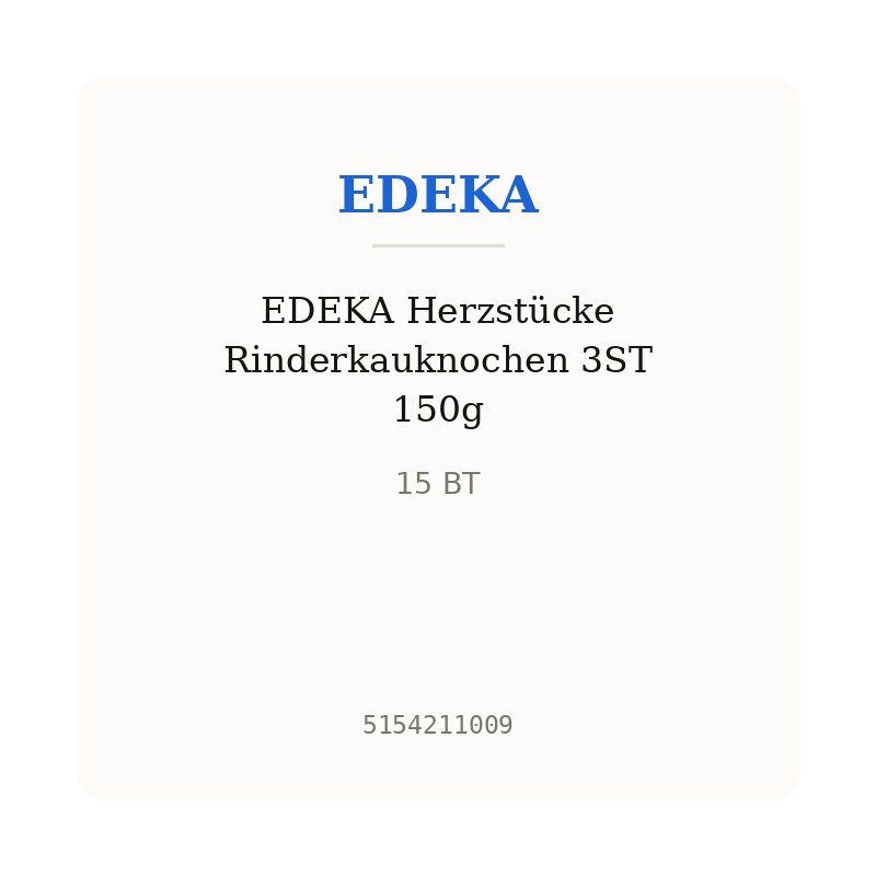 EDEKA Herzstücke Rinderkauknochen 3ST 150g