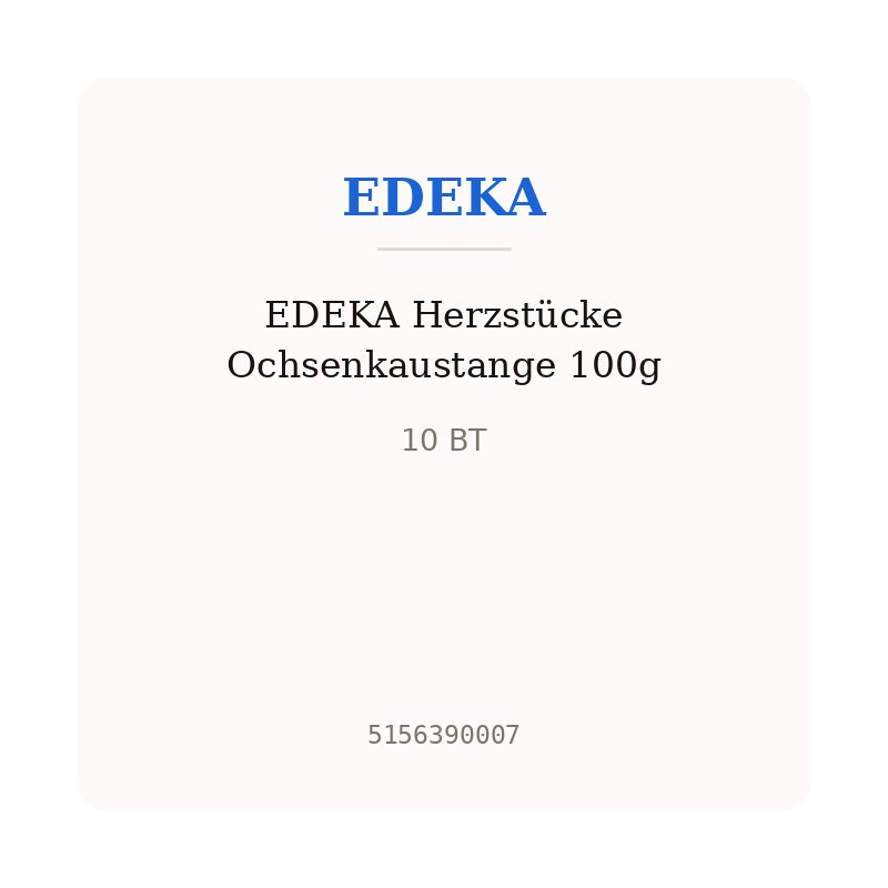 EDEKA Herzstücke Ochsenkaustange 100g