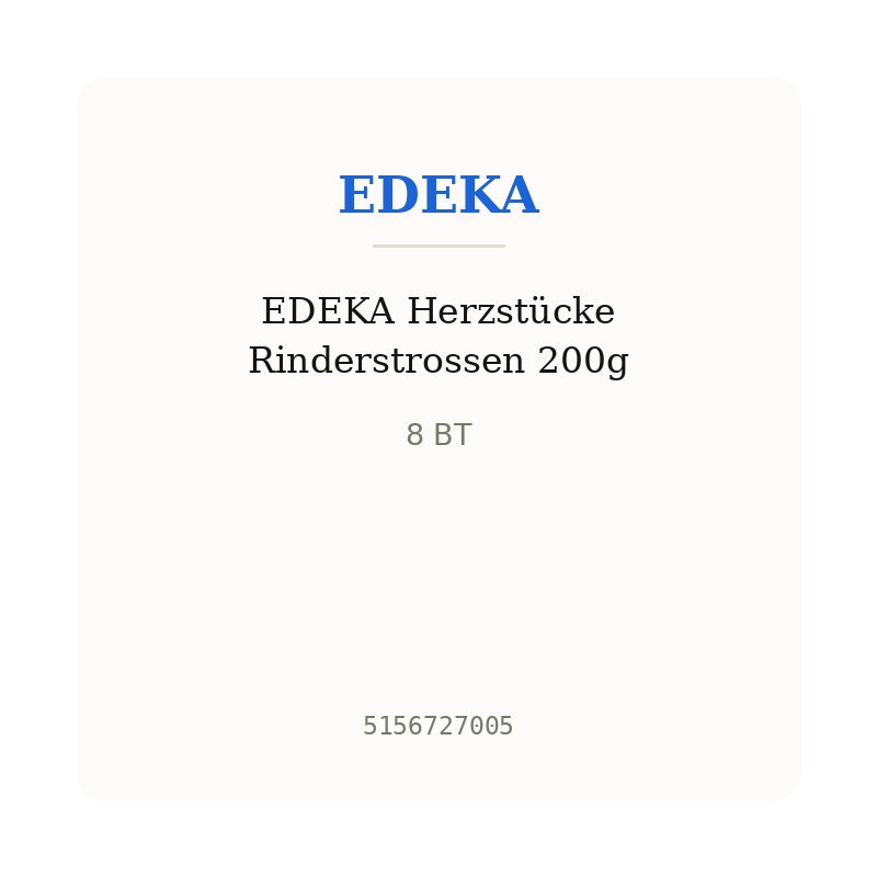EDEKA Herzstücke Rinderstrossen 200g