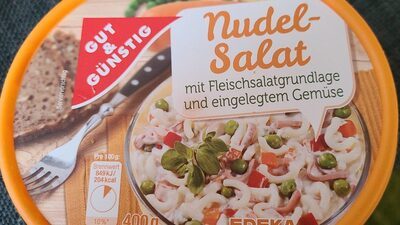GUT&GÜNSTIG Nudelsalat mit Fleischsalat und Gemüse 400g