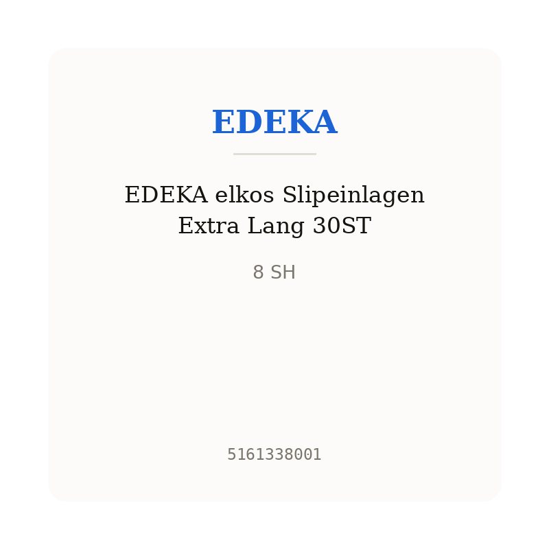 EDEKA elkos Slipeinlagen Extra Lang 30ST