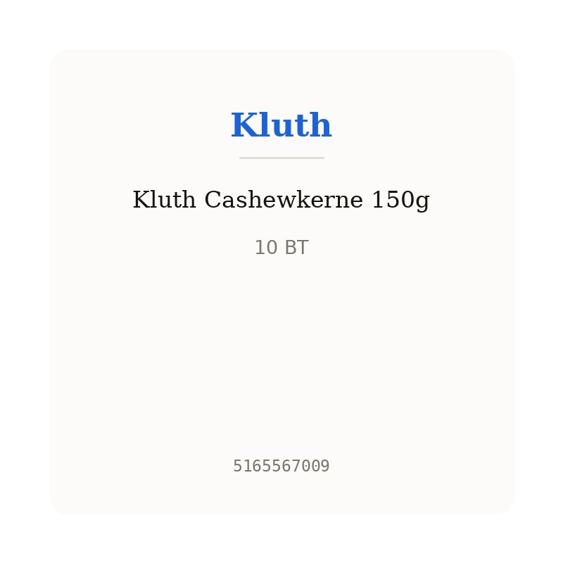 Kluth Cashewkerne 150g