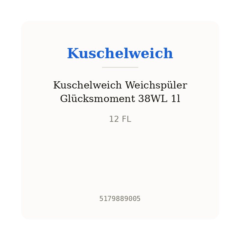 Kuschelweich Weichspüler Glücksmoment 38WL 1l