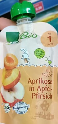Demeter EDEKA Pouch Aprikose Apfel Pfirsich ab 1 Jahr 100g