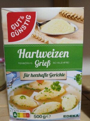 GUT&GÜNSTIG Hartweizengrieß 500g
