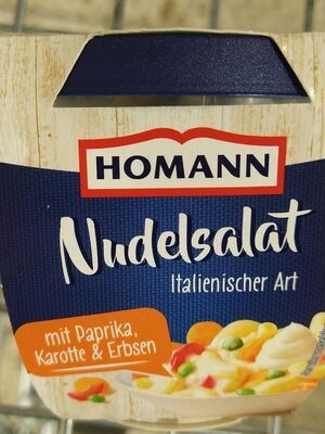 Homann Nudelsalat Italienische Art mit Paprika und Erbsen 200g