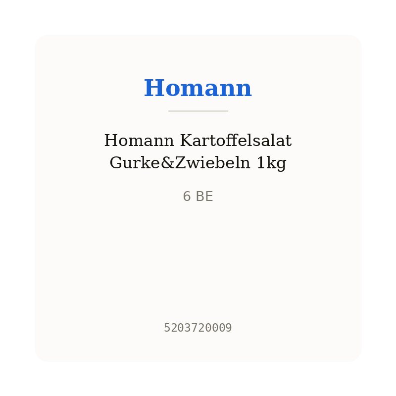 Homann Kartoffelsalat Gurke&Zwiebeln 1kg
