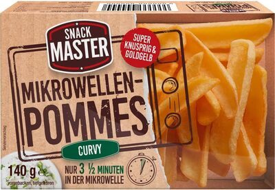Snackmaster Mikrowellen Pommes Curvy 140g