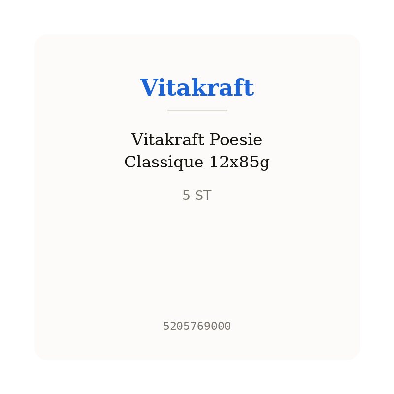 Vitakraft Poesie Classique 12x85g