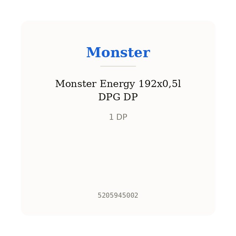 Monster Energy 192x0,5l DPG DP