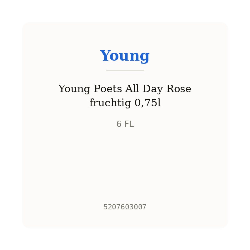 Young Poets All Day Rose fruchtig 0,75l