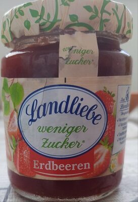 Landliebe Fruchtaufstrich Erdbeere weniger Zucker 180g