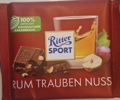 Ritter Sport Rum Trauben Nuss Tafel 100g