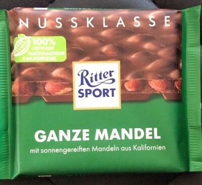 Ritter Sport Nuss Klasse Ganze Mandel Tafel 100g