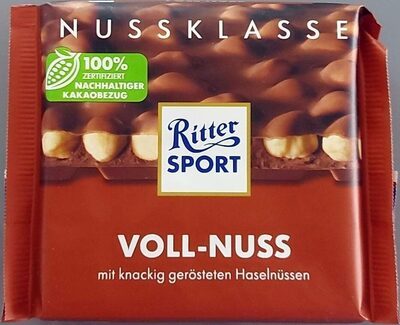 Ritter Sport Nuss Klasse Voll-Nuss Tafel 100g