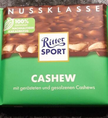 Ritter Sport Nuss Klasse Cashew Tafel 100g