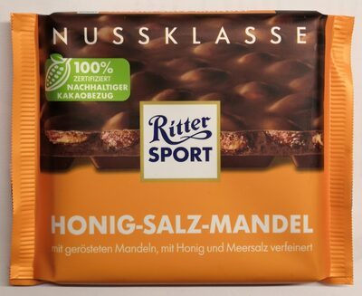 Ritter Sport Nuss Klasse Honig-Salz-Mandel Tafel 100g