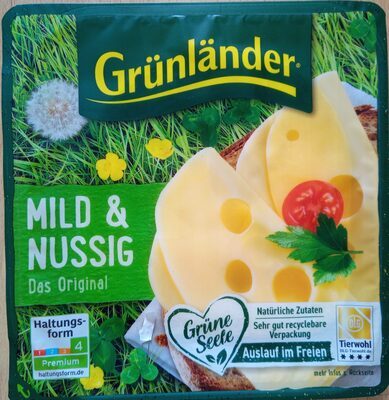 Grünländer Scheiben mild&nussig 48% Vollfettstufe 140g