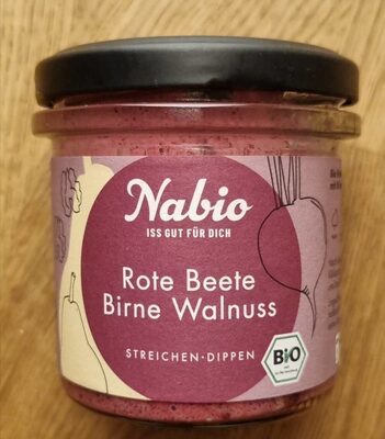 Bio Nabio Aufstrich Rote Beete Birne Walnuss 135g