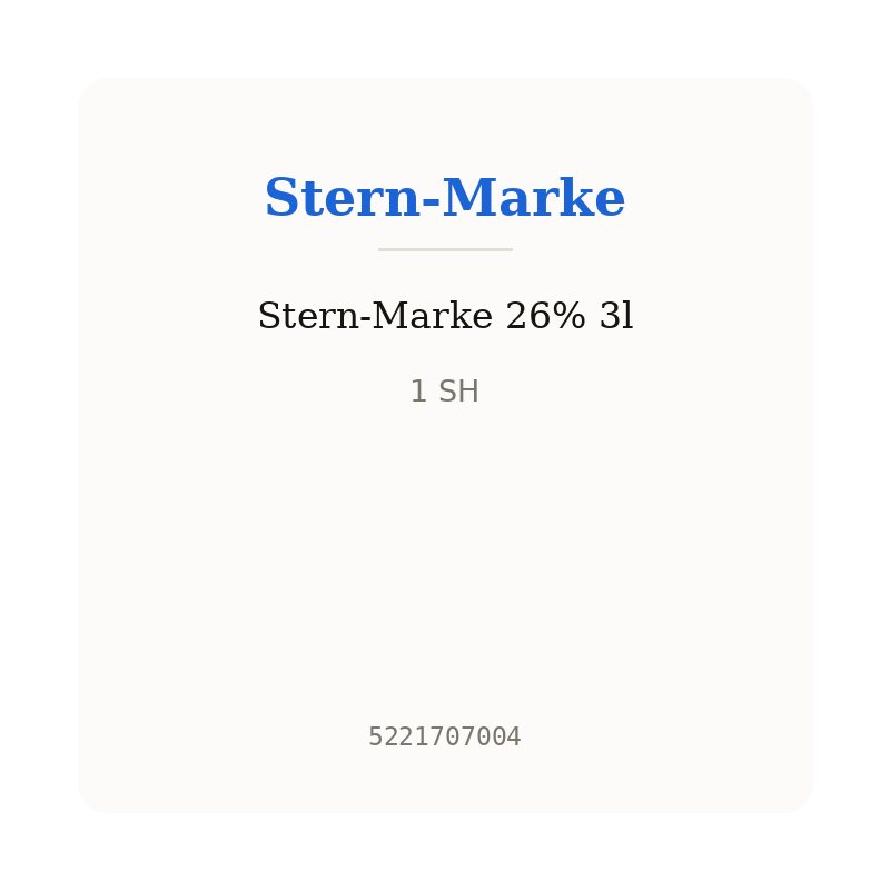Stern-Marke 26% 3l