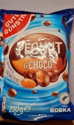 GUT&GÜNSTIG Peanut&Choco dragierte Erdnüsse braun 250g