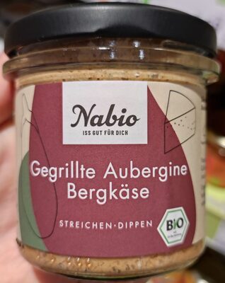 Bio Nabio gegrillte Aubergine Bergkäse Aufstrich 135g