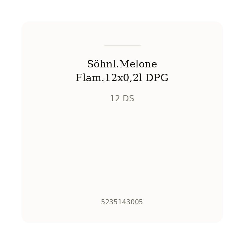 Söhnl.Melone Flam.12x0,2l DPG