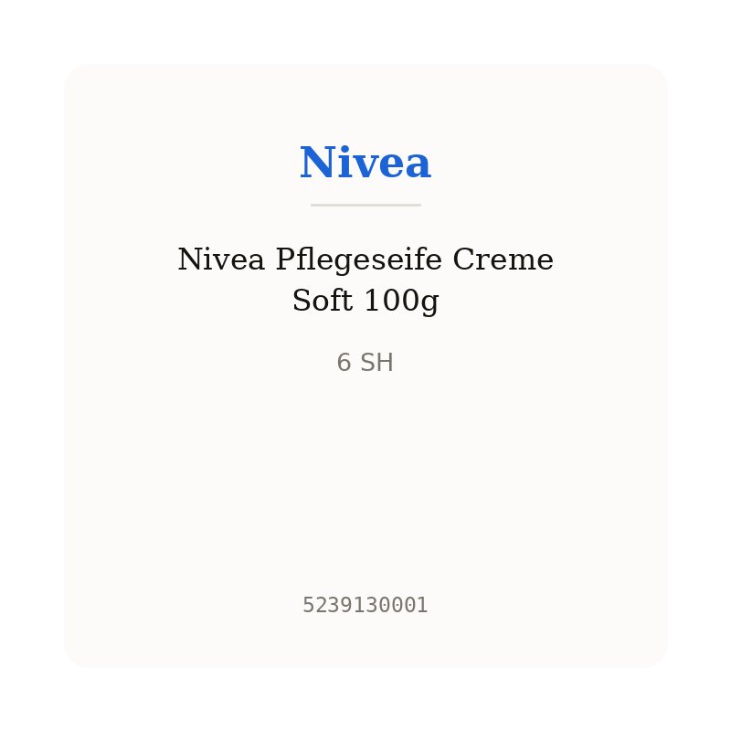 Nivea Pflegeseife Creme Soft 100g