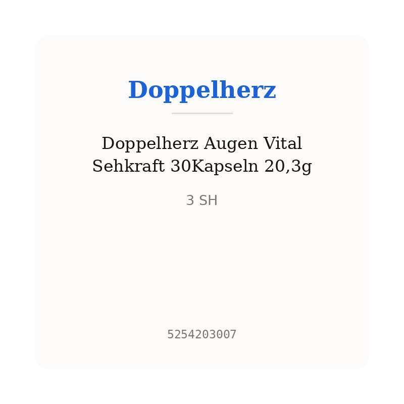 Doppelherz Augen Vital Sehkraft 30Kapseln 20,3g