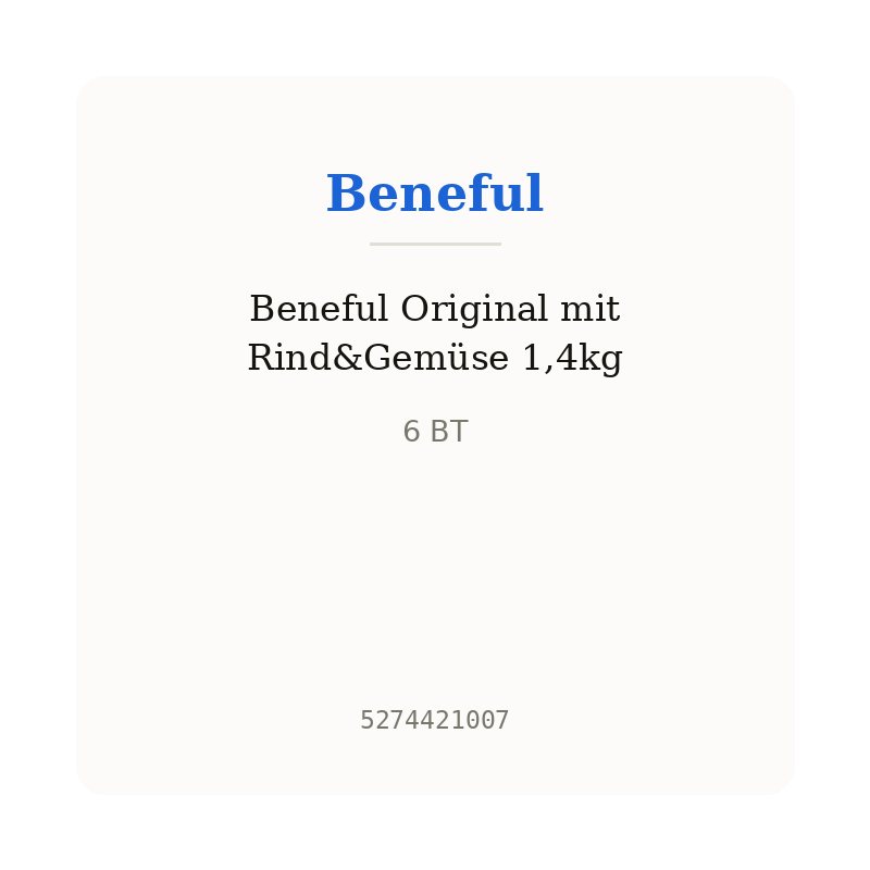 Beneful Original mit Rind&Gemüse 1,4kg