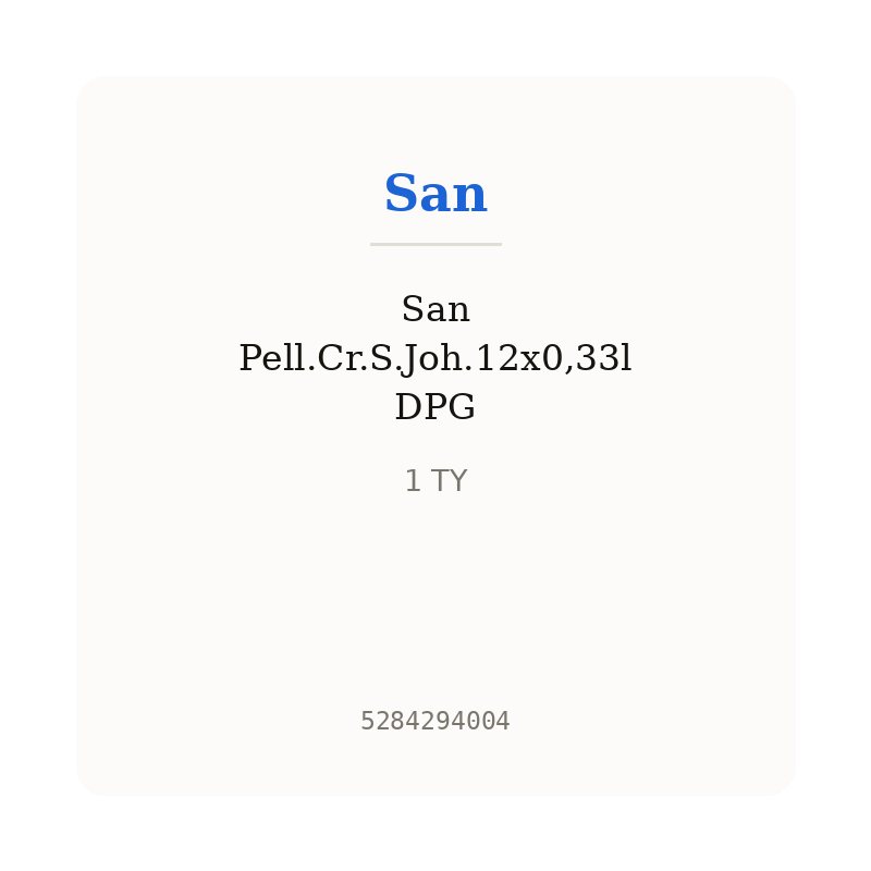 San Pell.Cr.S.Joh.12x0,33l DPG