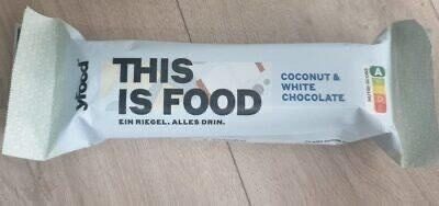 yfood Riegel White Coconut 60g