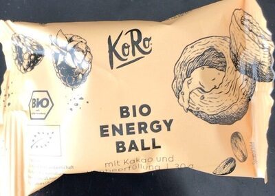 Bio Koro Energy Ball mit Kakao und Himbeerfüllung 30g