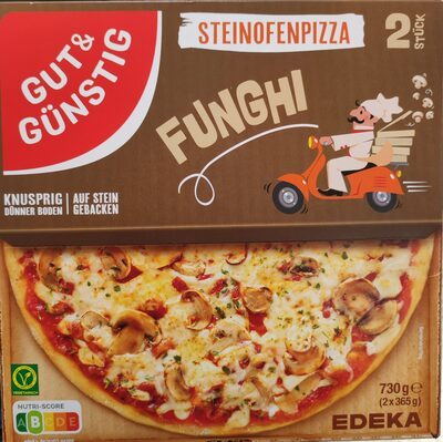 GUT&GÜNSTIG Steinofenpizza Funghi 2x365g