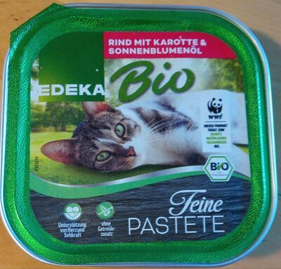 Bio EDEKA Katze Rind mit Karotten&Sonnenblumenöl 100g