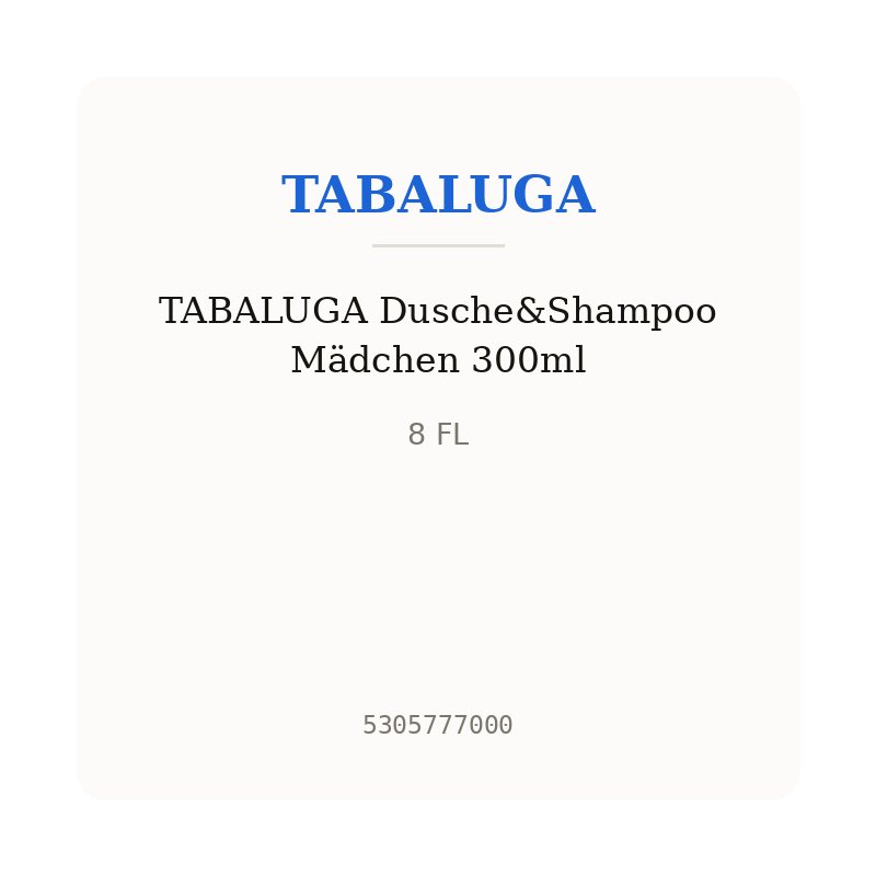 TABALUGA Dusche&Shampoo Mädchen 300ml