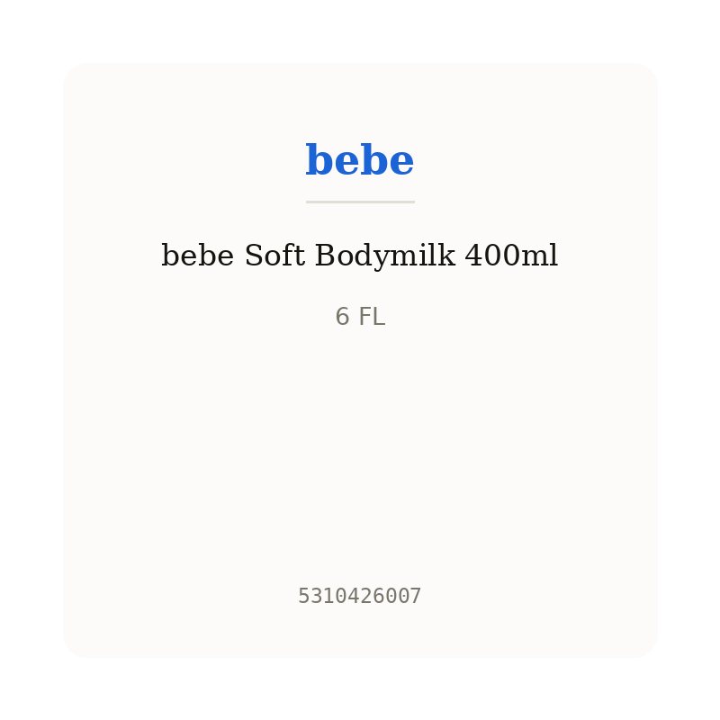 bebe Soft Bodymilk 400ml