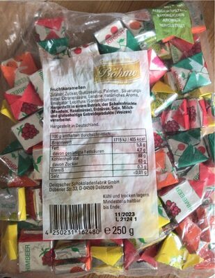 Böhme Fruchtkaramellen 250g