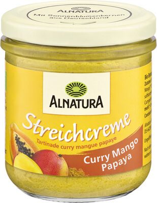 Bio Alnatura Streichcreme Curry Mango Papaya 180g