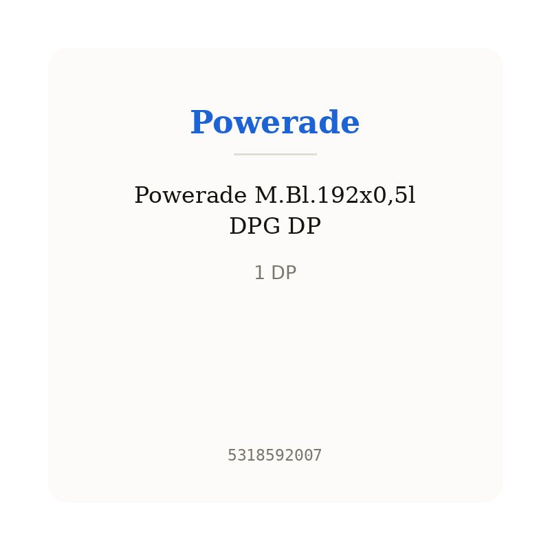 Powerade M.Bl.192x0,5l DPG DP