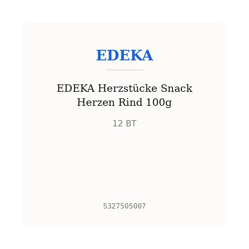 EDEKA Herzstücke Snack Herzen Rind 100g