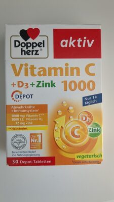 Doppelherz Vitamin C 1000+D3+Zink Depot 30Tabletten 42,9g