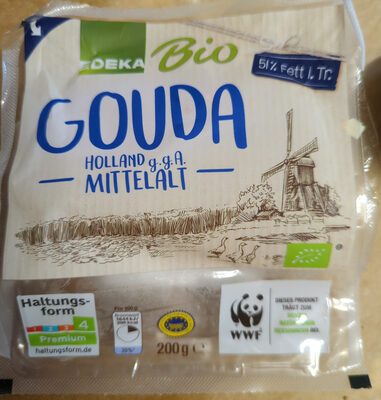 Bio EDEKA Gouda Keilstück mittelalt 51% 200g
