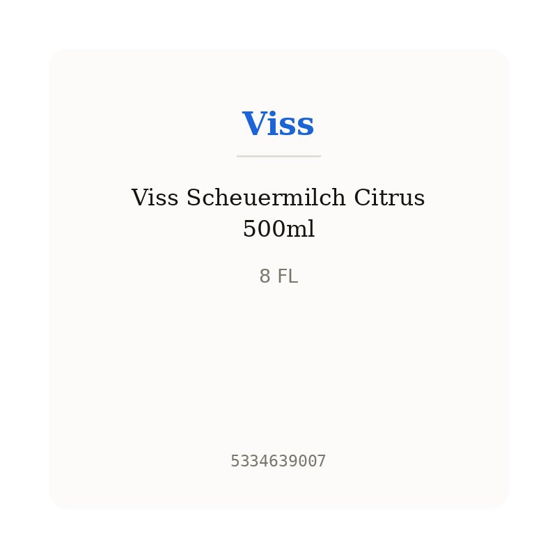 Viss Scheuermilch Citrus 500ml