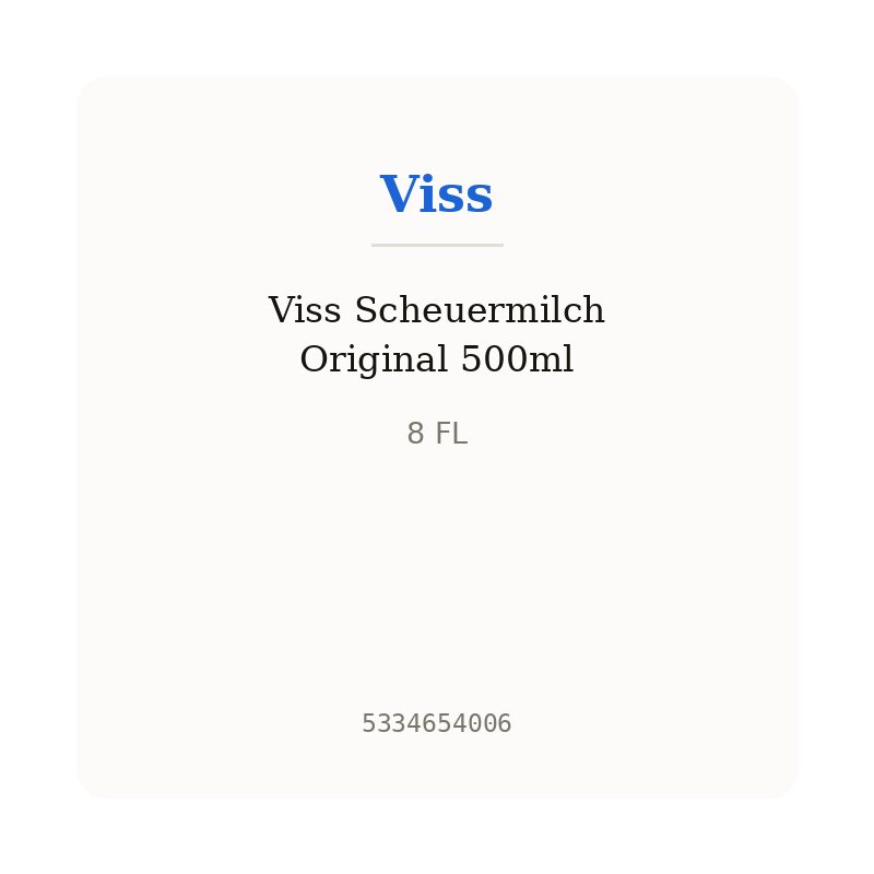Viss Scheuermilch Original 500ml